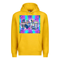 Lemon stitch coffee cups Premium Hoodie - Zillion Design Studio