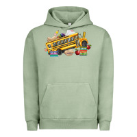 Pigment Oil Green school bus driver Urban Hoodie - texasbilliewilder