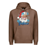 Chestnut santa blue believe Premium Hoodie - RanaPortraitStore