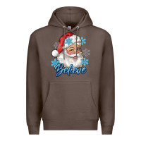 Coffee santa blue believe Premium Hoodie - RanaPortraitStore