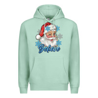 Seafoam santa blue believe Premium Hoodie - RanaPortraitStore