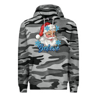 Santa Blue Believe Premium Hoodie | Teevron