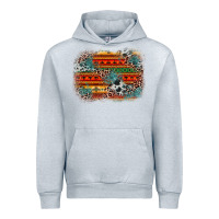 Heather Grey leopard aztec background Urban Hoodie - Zillion Design Studio