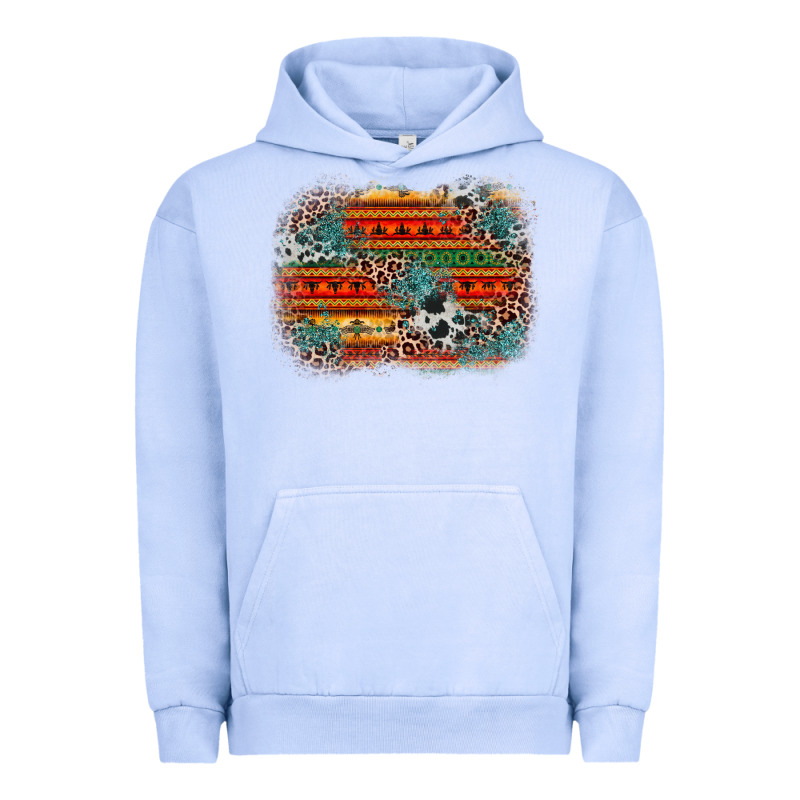 Leopard Aztec Background Urban Hoodie by Zillion Design Studio | Teevron