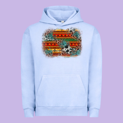 Leopard Aztec Background Urban Hoodie Designed By Zillion Design Studio