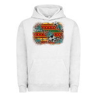 Pigment Lunar Rock leopard aztec background Urban Hoodie - Zillion Design Studio