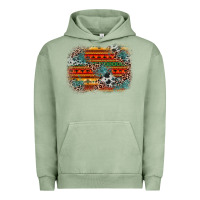 Pigment Oil Green leopard aztec background Urban Hoodie - Zillion Design Studio