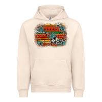 Sandshell leopard aztec background Urban Hoodie - Zillion Design Studio