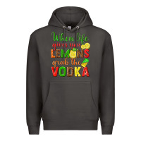 Smoke when life gives you lemons grab the vodka Premium Hoodie - texasbilliewilder