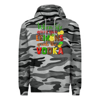 Slate Camo when life gives you lemons grab the vodka Premium Hoodie - texasbilliewilder