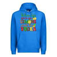 True Royal when life gives you lemons grab the vodka Premium Hoodie - texasbilliewilder