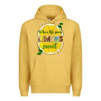 Antique Gold when life gives lemons sweet Premium Hoodie - texasbilliewilder
