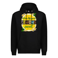 Black when life gives lemons sweet Premium Hoodie - texasbilliewilder