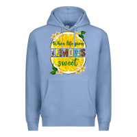 Colony Blue when life gives lemons sweet Premium Hoodie - texasbilliewilder