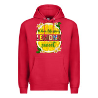 Cardinal when life gives lemons sweet Premium Hoodie - texasbilliewilder