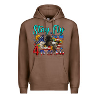 Chestnut stay fly for the 4 th of july Premium Hoodie - Zillion Design Studio