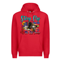 Red stay fly for the 4 th of july Premium Hoodie - Zillion Design Studio