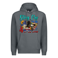Rock stay fly for the 4 th of july Premium Hoodie - Zillion Design Studio