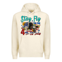 Tofu stay fly for the 4 th of july Premium Hoodie - Zillion Design Studio
