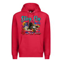 Cardinal stay fly for the 4 th of july Premium Hoodie - Zillion Design Studio