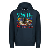 Navy stay fly for the 4 th of july Premium Hoodie - Zillion Design Studio
