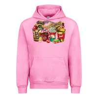 Fuchsia Pink school bus driver coffee cups Urban Hoodie - texasbilliewilder