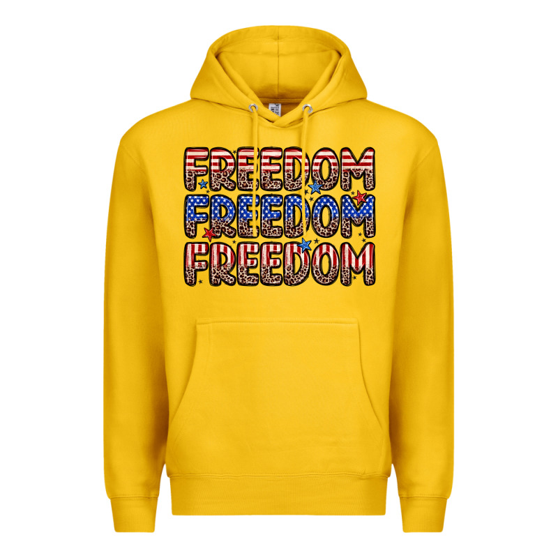 Freedom Freedom Freedom Premium Hoodie by Zillion Design Studio | Teevron