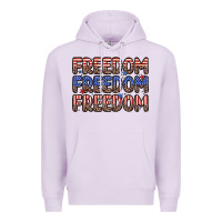 Lilac freedom freedom freedom Premium Hoodie - Zillion Design Studio