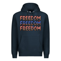 Navy freedom freedom freedom Premium Hoodie - Zillion Design Studio