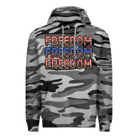 Slate Camo freedom freedom freedom Premium Hoodie - Zillion Design Studio