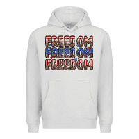 Dove Grey freedom freedom freedom Premium Hoodie - Zillion Design Studio