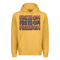 Mustard freedom freedom freedom Premium Hoodie - Zillion Design Studio