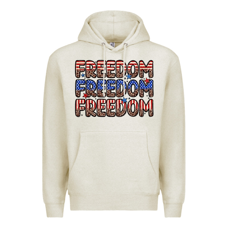 Freedom Freedom Freedom Premium Hoodie by Zillion Design Studio | Teevron