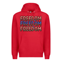 Red freedom freedom freedom Premium Hoodie - Zillion Design Studio