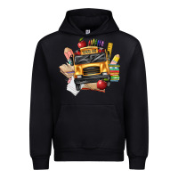 Black school bus driver front Urban Hoodie - texasbilliewilder