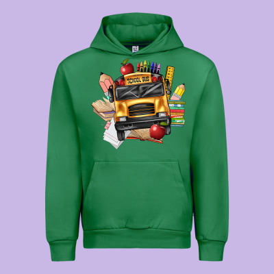 School Bus Driver Front Urban Hoodie Designed By Texasbilliewilder