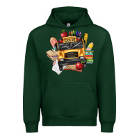 Forest Green school bus driver front Urban Hoodie - texasbilliewilder