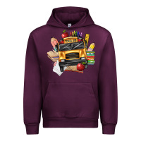 Mauve Wine school bus driver front Urban Hoodie - texasbilliewilder