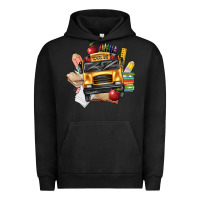 Pigment Black school bus driver front Urban Hoodie - texasbilliewilder
