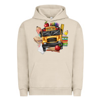 Pigment French Oak school bus driver front Urban Hoodie - texasbilliewilder