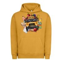 Pigment Peanut Butter school bus driver front Urban Hoodie - texasbilliewilder