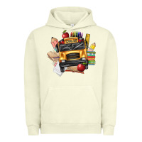 Pigment Pistachio school bus driver front Urban Hoodie - texasbilliewilder