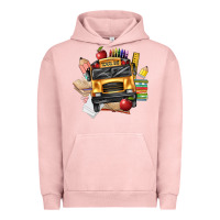 Pigment Salmon school bus driver front Urban Hoodie - texasbilliewilder