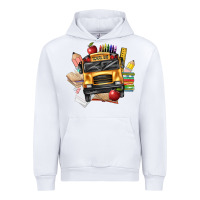 White school bus driver front Urban Hoodie - texasbilliewilder