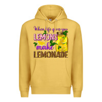 Antique Gold when life gives you lemons make lemonade Premium Hoodie - texasbilliewilder