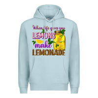 Blue Mist when life gives you lemons make lemonade Premium Hoodie - texasbilliewilder