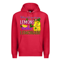 Cardinal when life gives you lemons make lemonade Premium Hoodie - texasbilliewilder