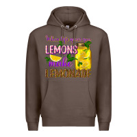 Coffee when life gives you lemons make lemonade Premium Hoodie - texasbilliewilder