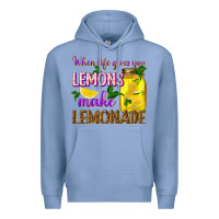 Colony Blue when life gives you lemons make lemonade Premium Hoodie - texasbilliewilder