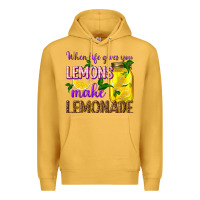 Mustard when life gives you lemons make lemonade Premium Hoodie - texasbilliewilder